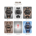 KADEMAN 9055 New Design Brand Digital Watch For Men Quartz Watches Sport Military Wristwatches 30M Waterproof Rubber Strap